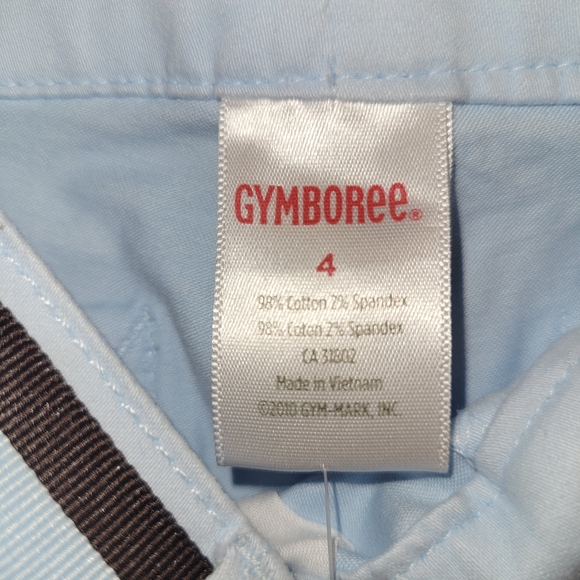 🐾 Vintage Gymboree Girl's Best Friend Powder Blue Cotton Pants Size 4 Adj Waist - Picture 7 of 7
